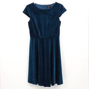 Dressystar Skater Dress Large Velvet Cap Sleeve Whimsigoth Dark Forrest Fairy